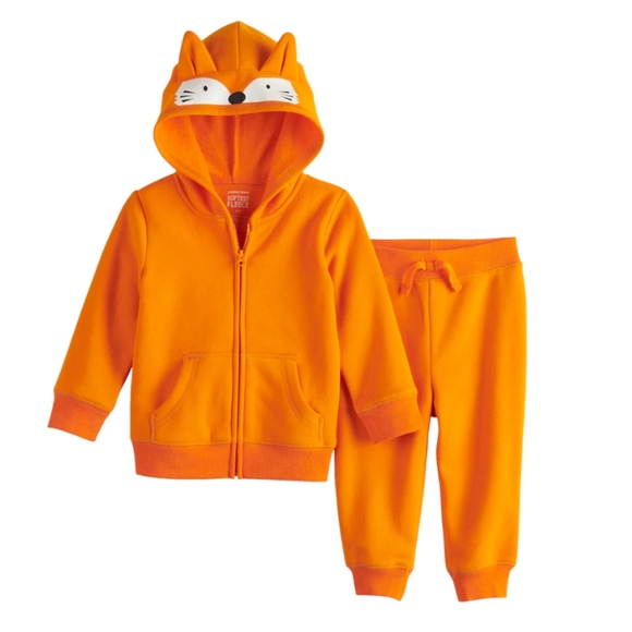 jumping beans Other - Jumping Beans Orange Fox Hoodie Set 24 months